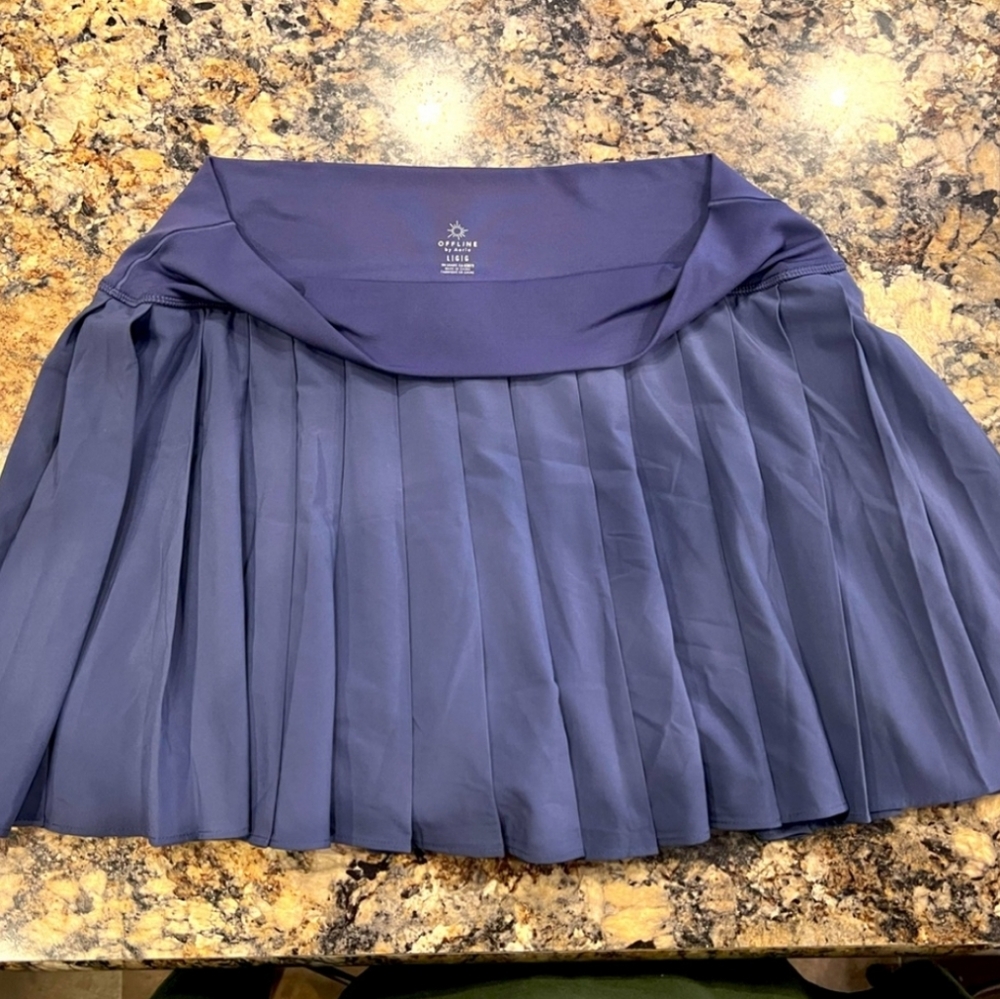 Blue Aerie Pleated skirt skort